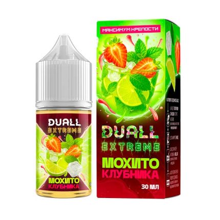 Жидкость DUALL EXTREME Salt - Мохито Клубника 30мл (Hard)