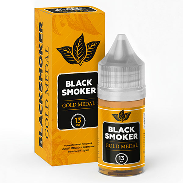 Ароматизатор BLACK SMOKER 13мл - GOLD MEDAL (с ароматом пепельной груши) Ароматизатор BLACK SMOKER 13мл - GOLD MEDAL (с ароматом пепельной груши)