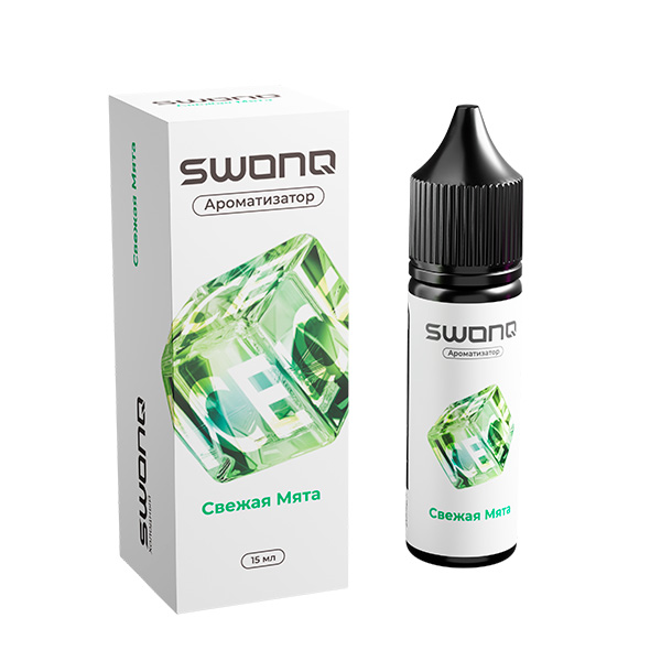Ароматизатор SWONQ Classic ICE CLUSTER 15мл - Свежая Мята Ароматизатор SWONQ Classic ICE CLUSTER 15мл - Свежая Мята