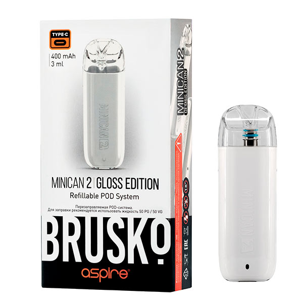 Brusko Minican 2 Gloss Edition 400mAh (Белый) Brusko Minican 2 Gloss Edition 400mAh (Белый)