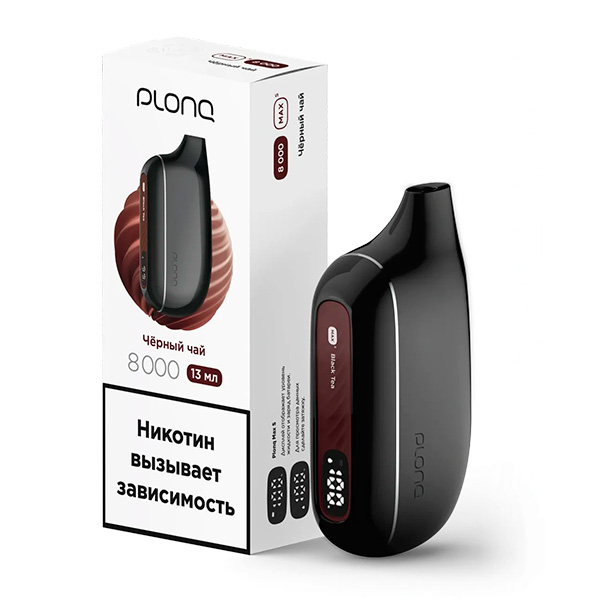 Одноразовая ЭС PLONQ Max Smart 8000 - Черный Чай (М) Одноразовая ЭС PLONQ Max Smart 8000 - Черный Чай (М)