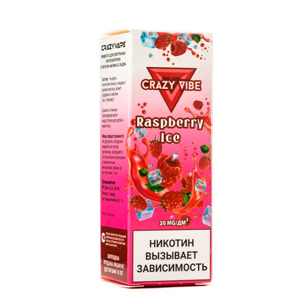 Жидкость Crazy Vibe Salt - Малина со льдом 30мл (20 Strong) Жидкость Crazy Vibe Salt - Малина со льдом 30мл (20 Strong)