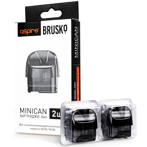 Картридж Brusko Minican (1.0 Ом 3ml) (Черный) Картридж Brusko Minican (1.0 Ом 3ml) (Черный)