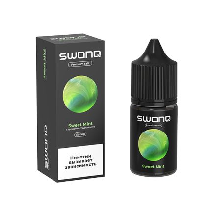 Жидкость SWONQ Salt - Sweet Mint (Сладкая Мята) 30мл (20 Strong)