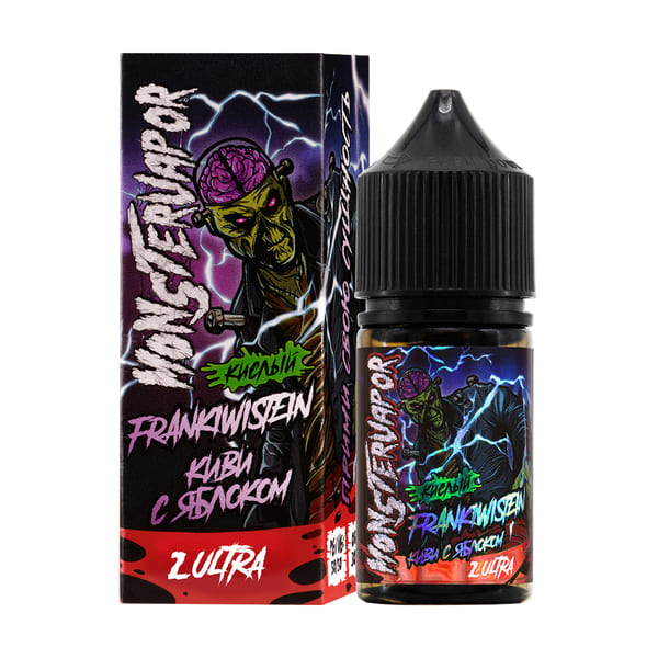 Жидкость MONSTERVAPOR Salt 30мл - Frankiwistein (Киви С Яблоком) (20 Ultra) Жидкость MONSTERVAPOR Salt 30мл - Frankiwistein (Киви С Яблоком) (20 Ultra)