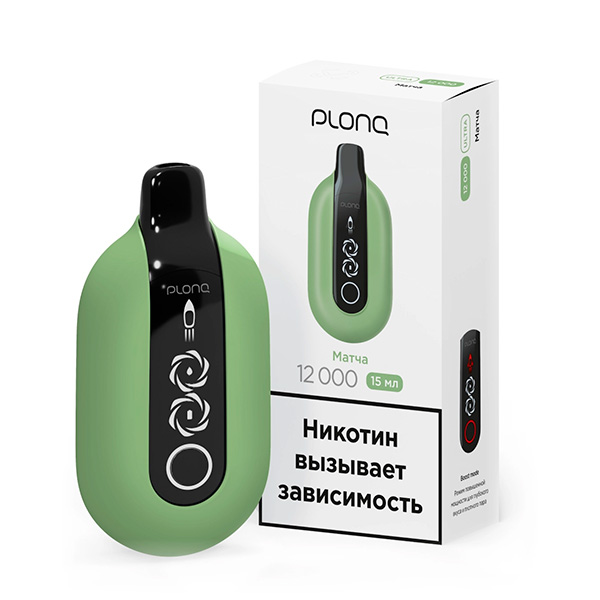 Одноразовая ЭС PLONQ ULTRA 12000 - Матча (М) Одноразовая ЭС PLONQ ULTRA 12000 - Матча (М)