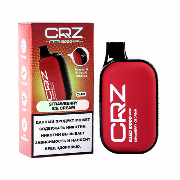 Одноразовая ЭС CRZ ULTRA 10000 - Клубничное мороженое Одноразовая ЭС CRZ ULTRA 10000 - Клубничное мороженое