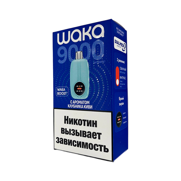 Одноразовая ЭС WAKA NOVO 9000 - Клубника Киви (Hard) Одноразовая ЭС WAKA NOVO 9000 - Клубника Киви (Hard)
