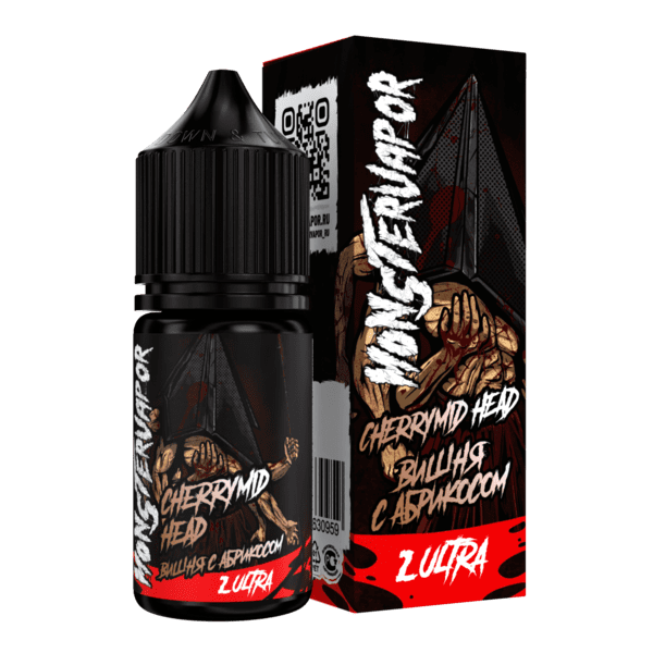 Жидкость MONSTERVAPOR Salt 30мл - Cherrymid Head (Вишня с Абрикосом) (20mg) Жидкость MONSTERVAPOR Salt 30мл - Cherrymid Head (Вишня с Абрикосом) (20mg)
