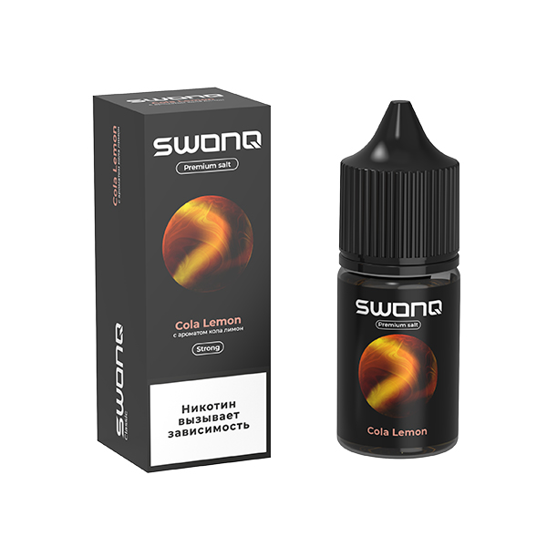 Жидкость SWONQ Salt - Cola Lemon (Кола Лимон) 30мл (20 Strong) Жидкость SWONQ Salt - Cola Lemon (Кола Лимон) 30мл (20 Strong)