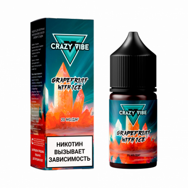 Жидкость Crazy Vibe Salt - Грейпфрут со льдом 30мл (20mg) Жидкость Crazy Vibe Salt - Грейпфрут со льдом 30мл (20mg)