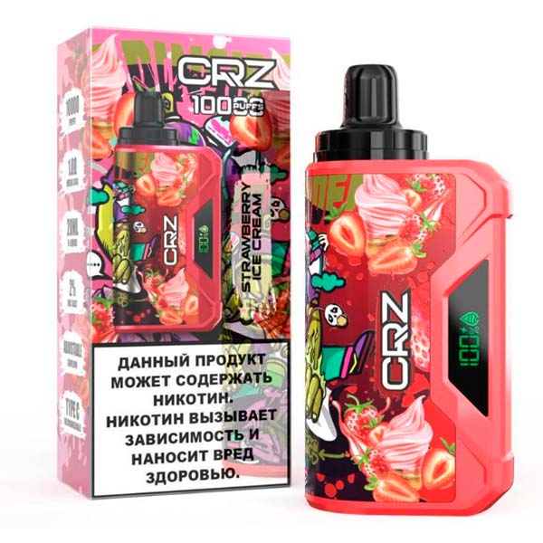 Одноразовая ЭС CRZ10000 - Strawberry ice cream (Клубничное мороженное) (M) Одноразовая ЭС CRZ10000 - Strawberry ice cream (Клубничное мороженное) (M)