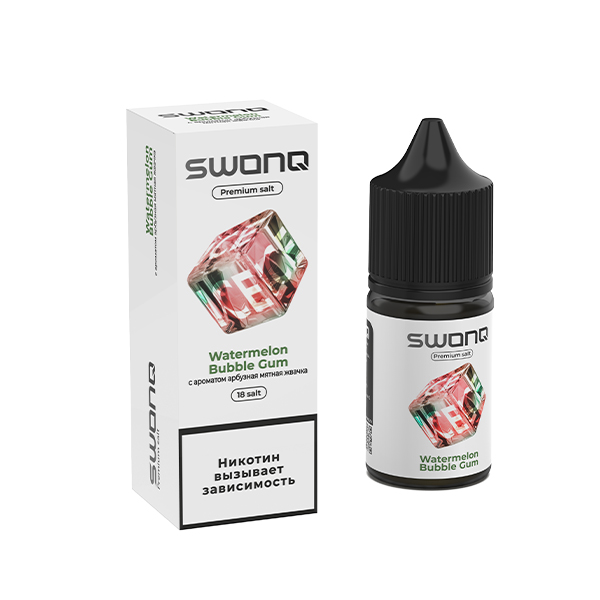 Жидкость SWONQ ICE Salt - Watermelon Bubble Gum (Арбузная Мятная Жвачка) 30мл (18mg) Жидкость SWONQ ICE Salt - Watermelon Bubble Gum (Арбузная Мятная Жвачка) 30мл (18mg)