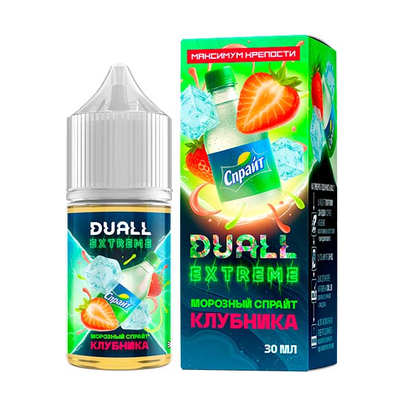 Жидкость DUALL EXTREME Salt - Морозный Спрайт Клубника 30мл (Extra Hard) Жидкость DUALL EXTREME Salt - Морозный Спрайт Клубника 30мл (Extra Hard)