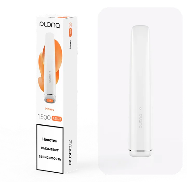 Одноразовая ЭС PLONQ PLUS 1500 - Манго (М) Одноразовая ЭС PLONQ PLUS 1500 - Манго (М)