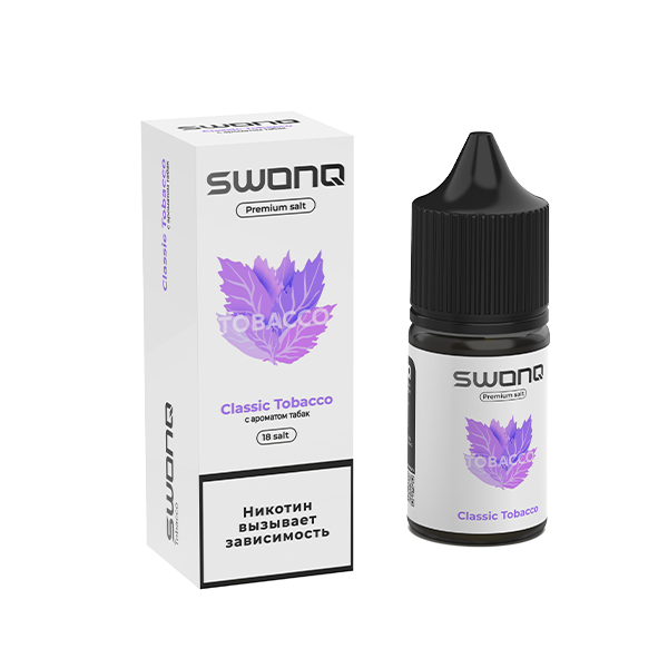 Жидкость SWONQ Tobacco Salt - Classic Tobacco (Табак) 30мл (18mg) Жидкость SWONQ Tobacco Salt - Classic Tobacco (Табак) 30мл (18mg)