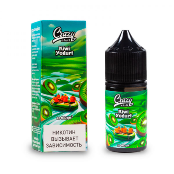 Жидкость Crazy Chill Salt - Киви йогурт 30мл (20mg) Жидкость Crazy Chill Salt - Киви йогурт 30мл (20mg)