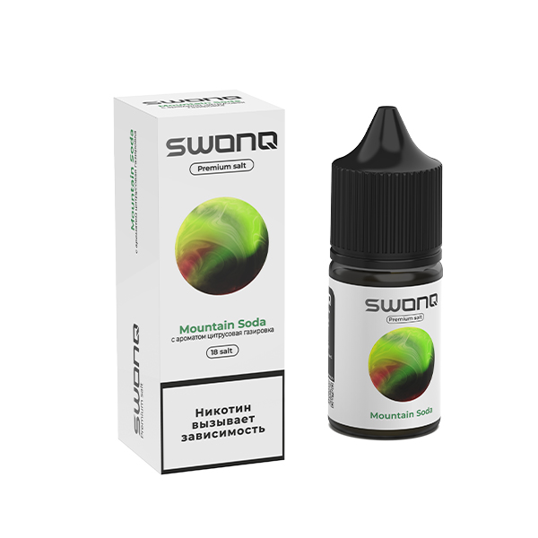 Жидкость SWONQ Salt - Mountain Soda (Цитрусовая Газировка) 30мл (18mg) Жидкость SWONQ Salt - Mountain Soda (Цитрусовая Газировка) 30мл (18mg)