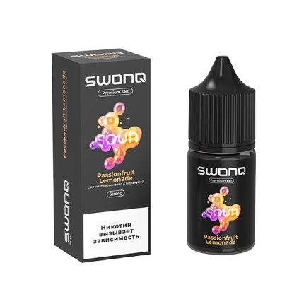 Жидкость SWONQ SOUR Salt - Passionfruit Lemonade (Лимонад с Маракуйей) 30мл (20 Strong)