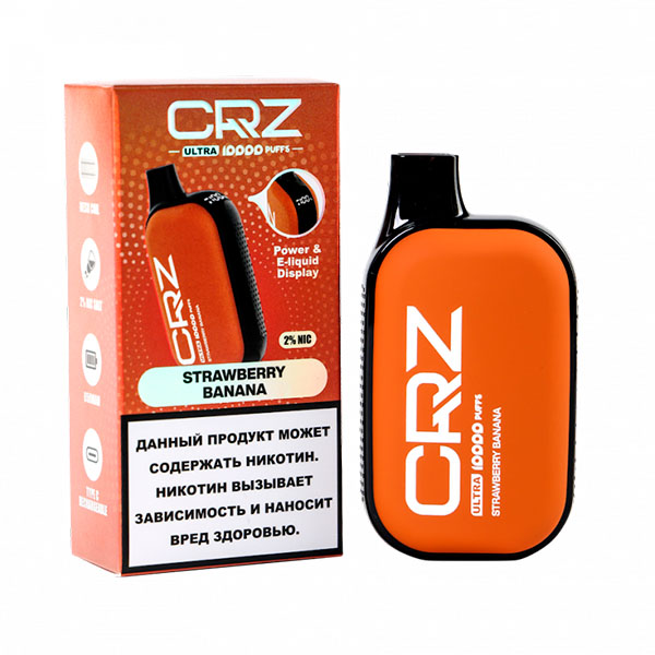 Одноразовая ЭС CRZ ULTRA 10000 - Клубника банан Одноразовая ЭС CRZ ULTRA 10000 - Клубника банан