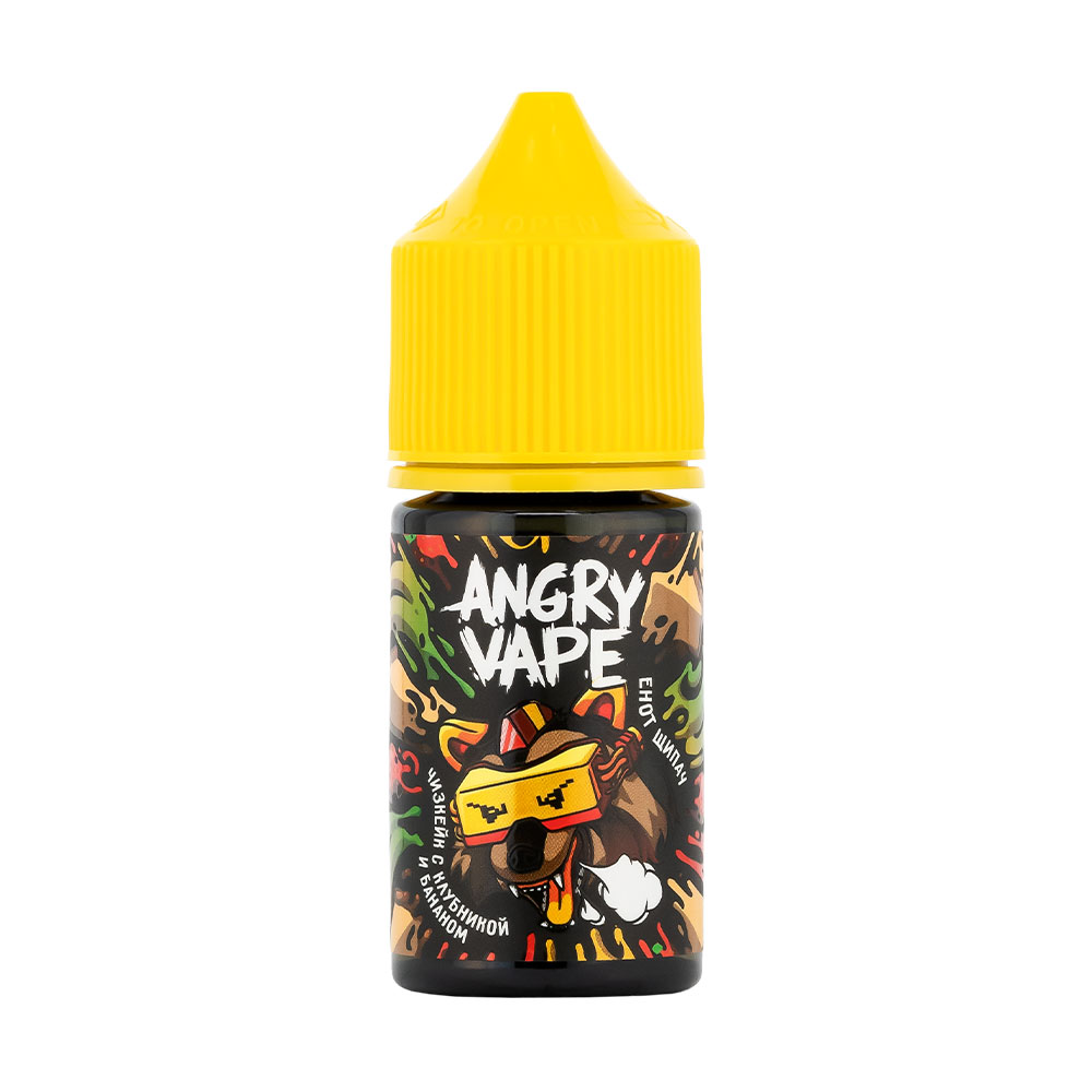 Жидкость Angry Vape Salt 30мл - Енот Щипач (Чизкейк с клубникой и бананом) (0mg) Жидкость Angry Vape Salt 30мл - Енот Щипач (Чизкейк с клубникой и бананом) (0mg)
