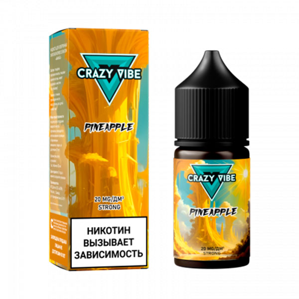 Жидкость Crazy Vibe Salt - Ананас 30мл (20mg) Жидкость Crazy Vibe Salt - Ананас 30мл (20mg)