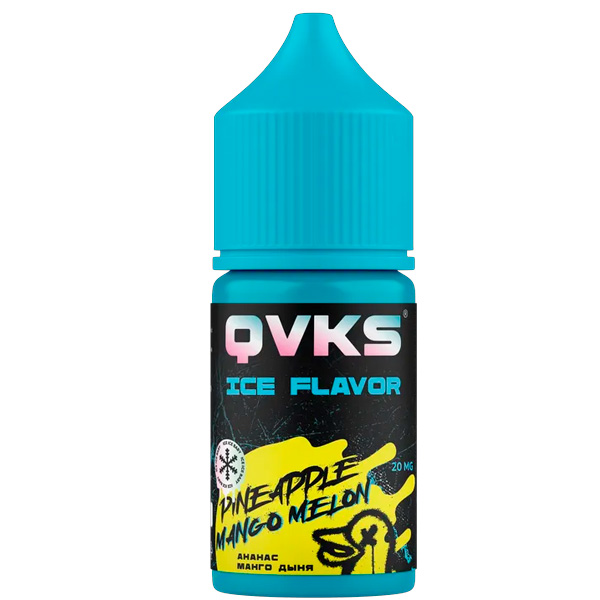Ароматизатор QVKS Cold 15мл - Ананас Манго Дыня Ароматизатор QVKS Cold 15мл - Ананас Манго Дыня