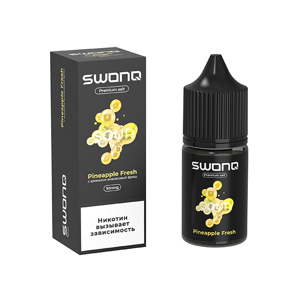 Жидкость SWONQ SOUR Salt - Pineapple Fresh (Ананасовый Фреш) 30мл (20 Strong) Жидкость SWONQ SOUR Salt - Pineapple Fresh (Ананасовый Фреш) 30мл (20 Strong)