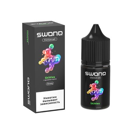 Жидкость SWONQ SOUR Salt - Skittles (Скитлз) 30мл (20 Strong)