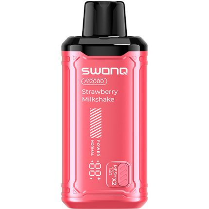 Одноразовая ЭС SWONQ A12000 - Strawberry Milkshake (Клубничный Милкшейк)