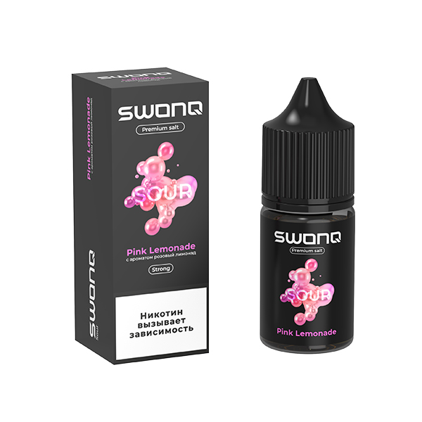 Жидкость SWONQ SOUR Salt - Pink Lemonade (Розовый Лимонад) 30мл (20 Strong) Жидкость SWONQ SOUR Salt - Pink Lemonade (Розовый Лимонад) 30мл (20 Strong)