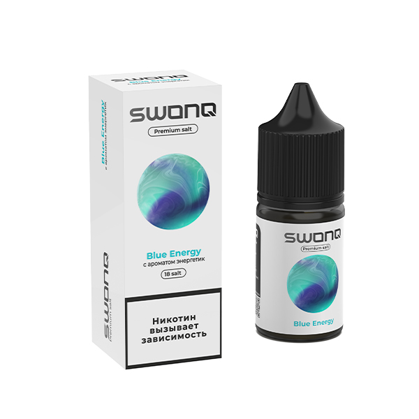 Жидкость SWONQ Salt - Blue Energy (Энергетик) 30мл (18mg) Жидкость SWONQ Salt - Blue Energy (Энергетик) 30мл (18mg)